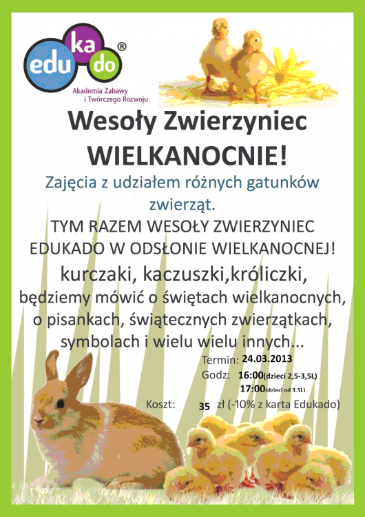 Wielkanocna Zagroda Wesołego Zwierzyńca