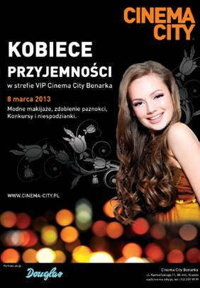 Dzień Kobiet zaskoczy w Strefie VIP Cinema City Bonarka!