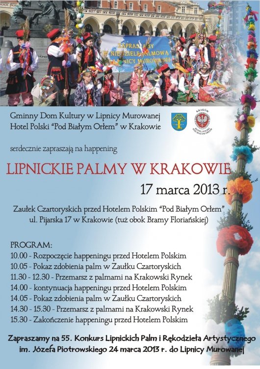 Lipnickie palmy w Krakowie