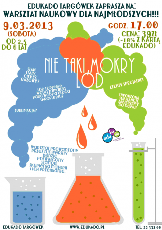 Nie taki mokry lód – warsztat naukowy dla najmłodszych