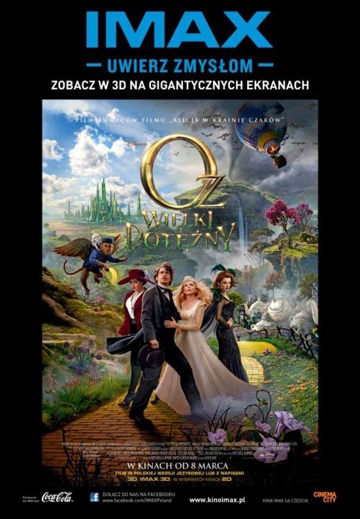 Oz Wielki i Potężny 3D na ekranie kina IMAX Kraków!
