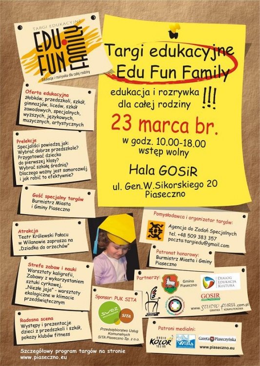 Pierwsze Piaseczyńskie Targi Edukacyjne Edu Fun Family