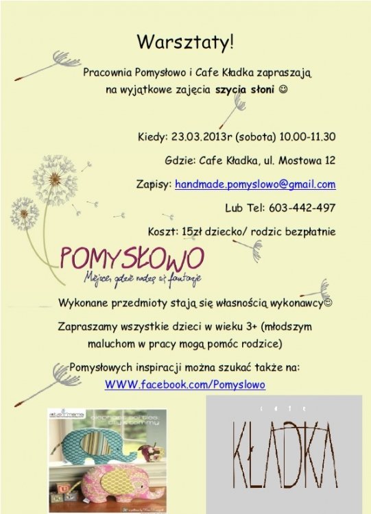 Szyjemy słonie z Pomysłowo