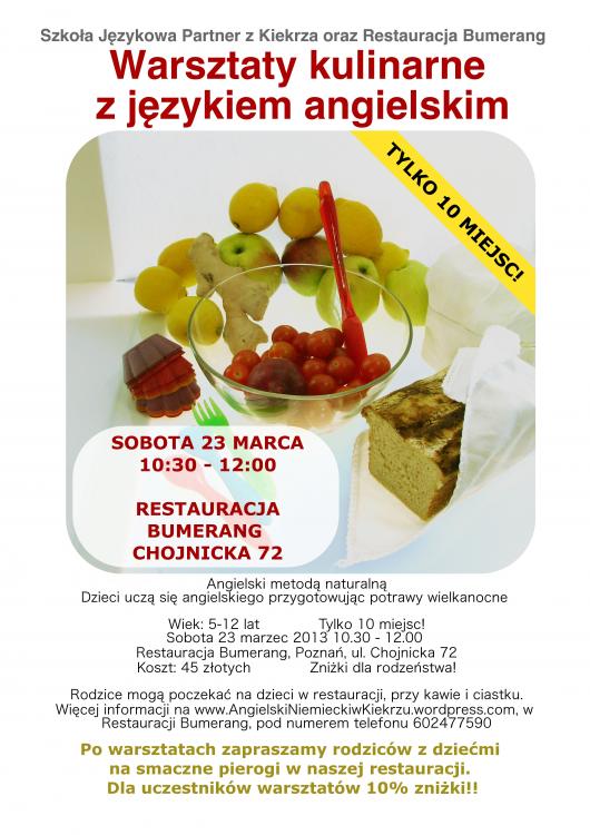 Warsztaty kulinarne dla Dzieci w Poznaniu