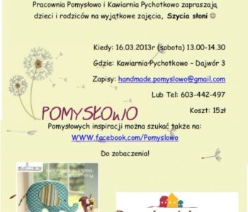 Wyjątkowe zajęcia Szycia słoni