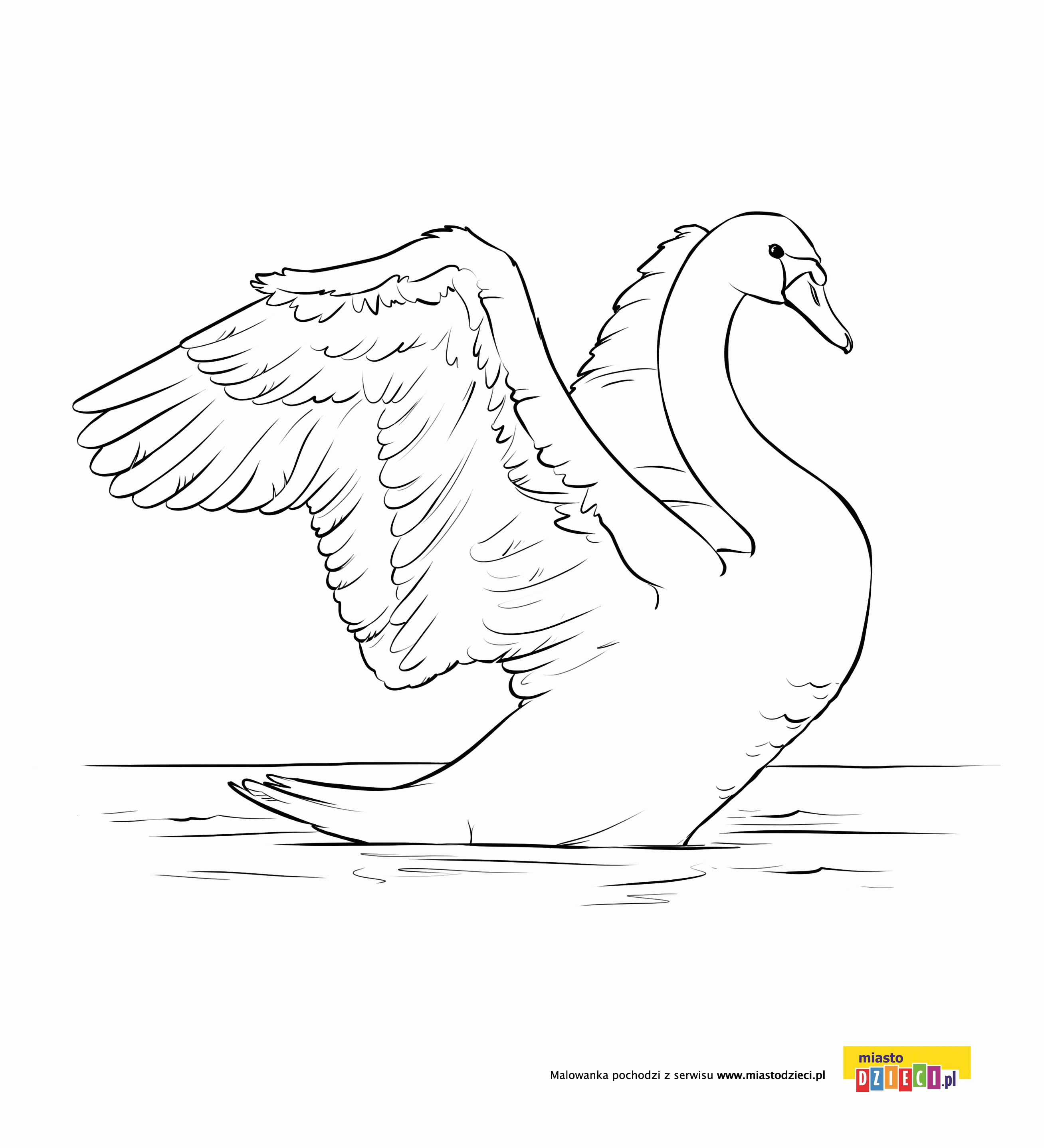 Как нарисовать лебедя ребенку