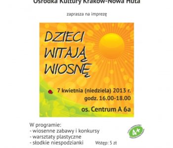 Dzieci witają wiosnę