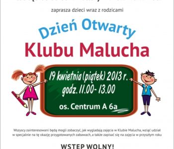 Dzień otwarty Klubu Malucha