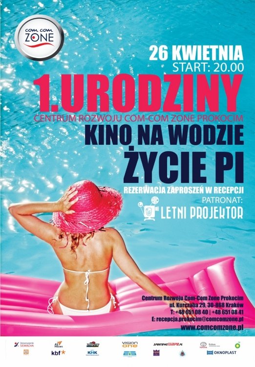 Kino na wodzie – Pierwsze urodziny Com-Com Zone Prokocim!