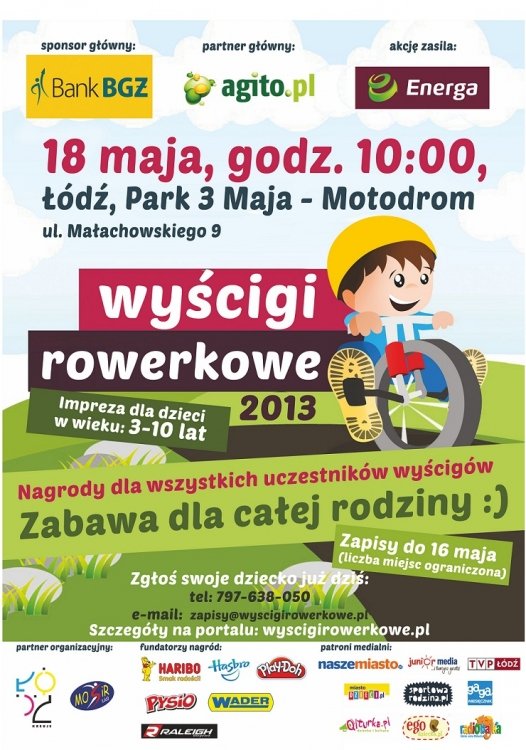 Dziecięce Wyścigi Rowerkowe w Łodzi