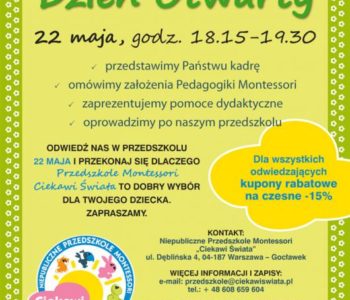 Dzień Otwarty w Przedszkolu Ciekawi Świata