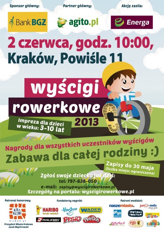 Już 2 czerwca Wyścigi Rowerkowe w Krakowie!