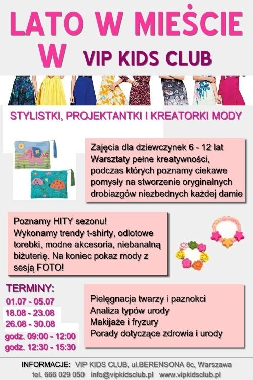 Lato w mieście w VIP Kids Club