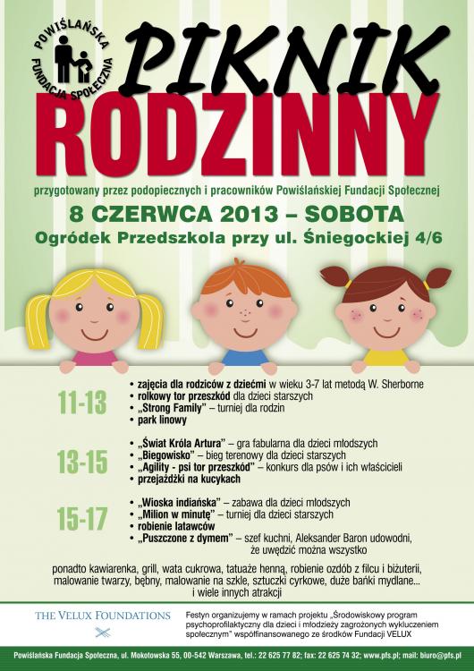 Piknik Rodzinny Powiślańskiej Fundacji Społecznej