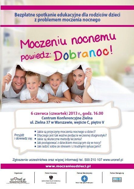 Spotkanie dla rodziców na temat moczenia nocnego