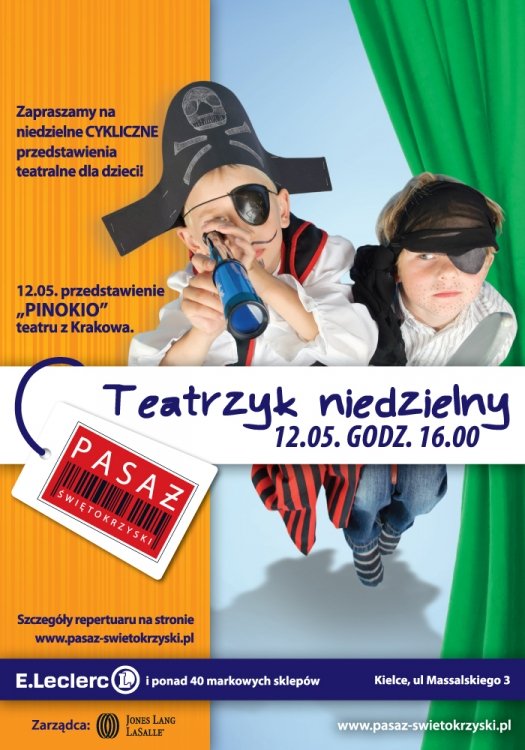 Teatrzyk Niedzielny w Pasażu Świętokrzyskim! – Kielce