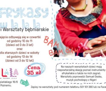 Warsztaty bębniarskie dla Dzieci w Poznaniu