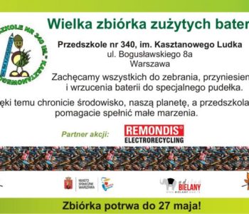 Wielka zbiórka zużytych baterii.