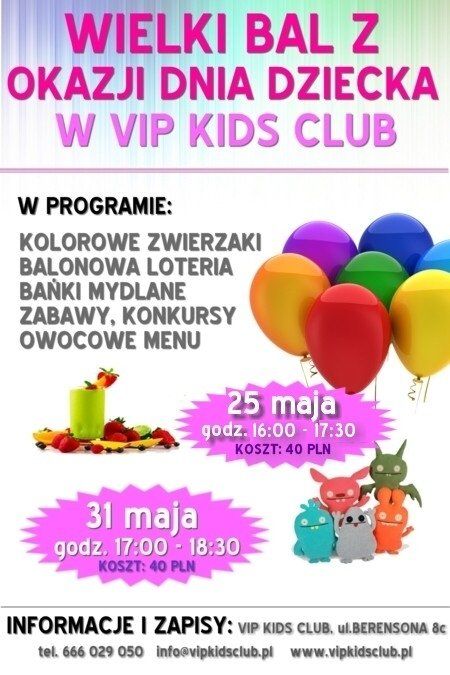 Wielki Bal z okazji Dnia Dziecka