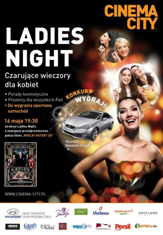 Wielki Gatsby 3D w majowej odsłonie Ladies Night!