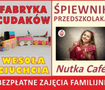 bezpłatne zajęcia familijne w każdą sobotę w Nutka Café