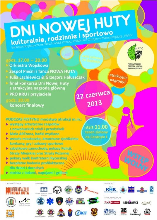 Dni Nowej Huty – Kulturalnie, rodzinnie i sportowo