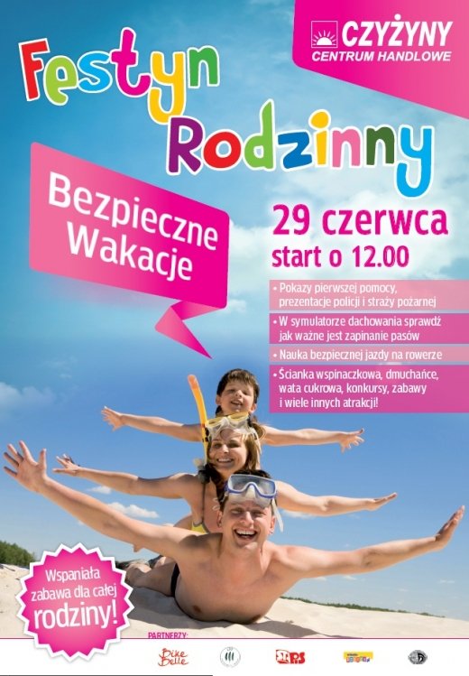 Festyn Bezpieczne wakacje w Centrum Handlowym Czyżyny