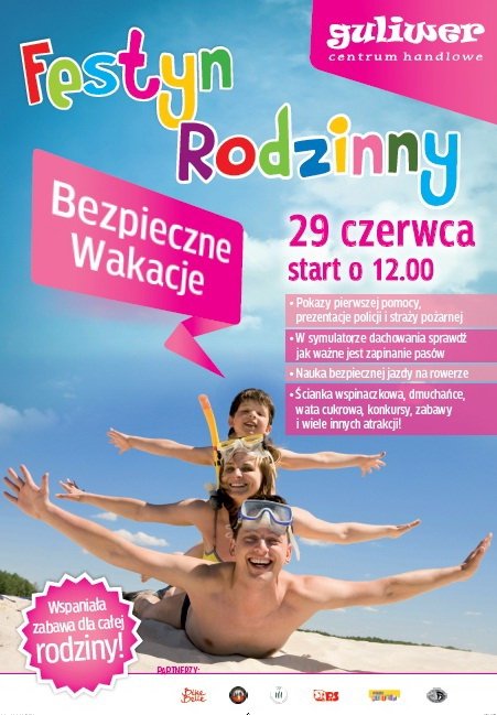 Festyn rodzinny Bezpieczne wakacje w Centrum Handlowym Guliwer