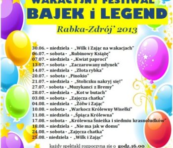 Wakacyjny festiwal bajek i legend w Rabce