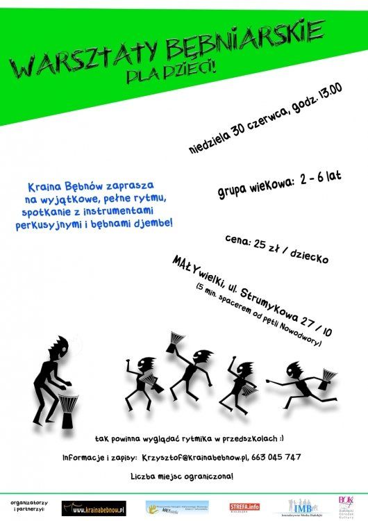 Warsztaty bębniarskie dla dzieci (2-6 lat)