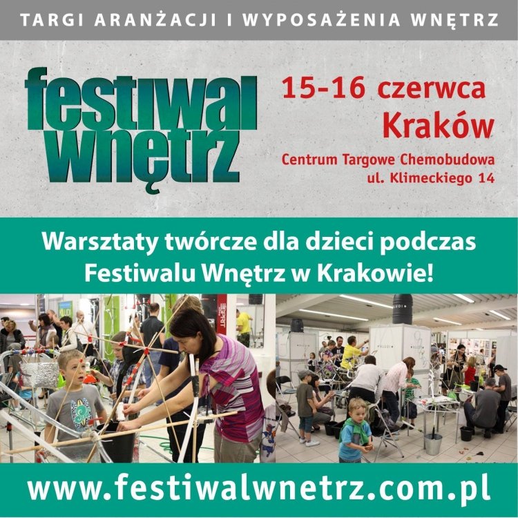 Warsztaty twórcze dla dzieci na Festiwalu Wnętrz