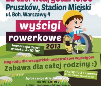 Wyścigi Rowerkowe w Pruszkowie!