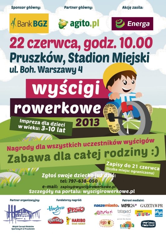 Wyścigi Rowerkowe w Pruszkowie!