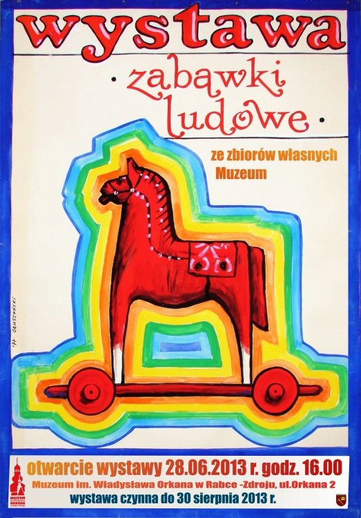 Zabawki ludowe ze zbiorów własnych Muzeum