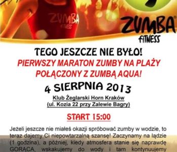 AQUA ZUMBA na plaży – Zalew Bagry