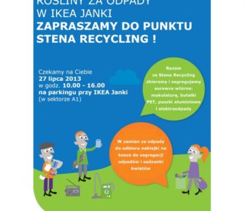 Daj szansę odpadom – Stena Recycling zaprasza do zbiórki w IKEA Janki