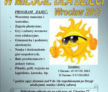 Lato w mieście 2013. Warsztaty artystyczno-sportowe