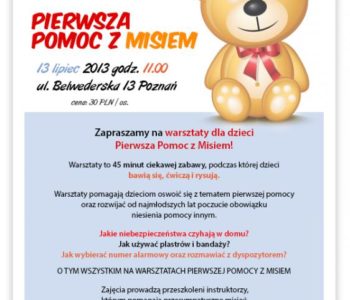 Warsztaty pierwszej pomocy dla Dzieci w Poznaniu