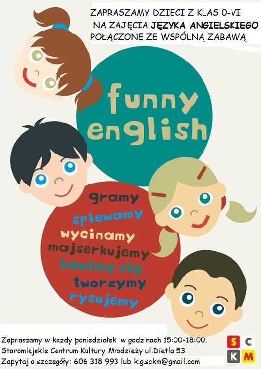 Funny English – Zajęcia z języka angielskiego