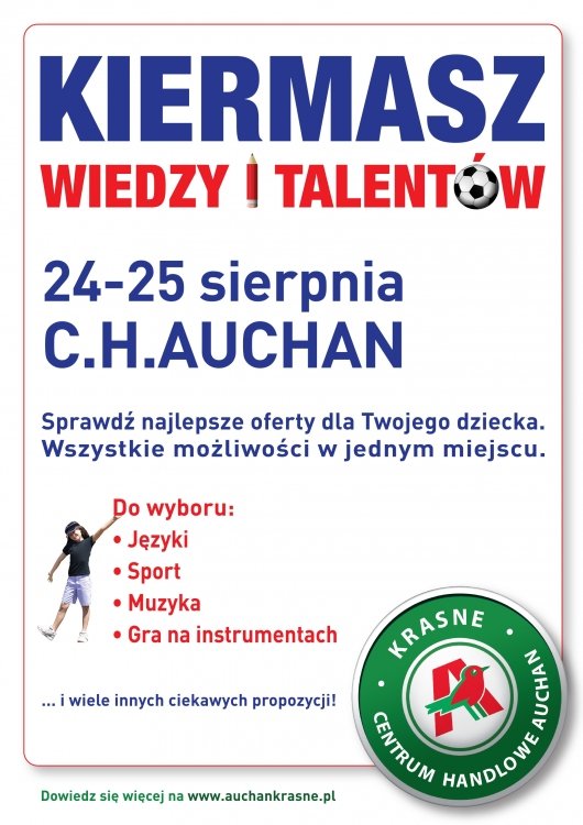 Kiermasz Wiedzy i Talentów w najbliższy weekend w Krasnem