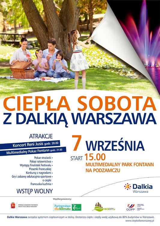 Ciepła Sobota z Dalkią Warszawa 7 września 2013r koncert Reni Jusis i piknik rodzinny