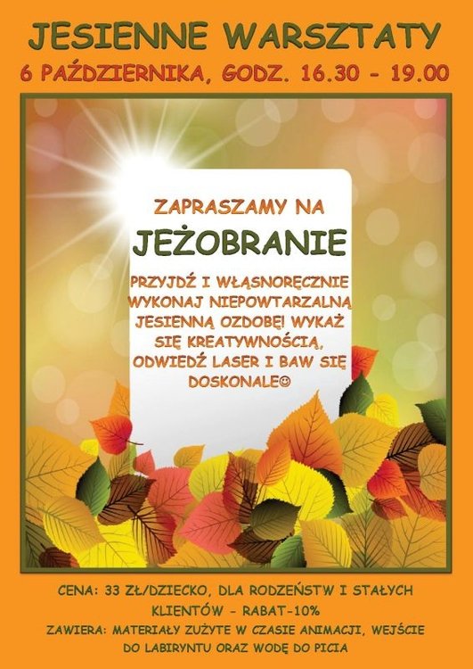 Jesienne warsztaty – jeżobranie