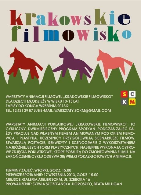 Krakowskie Filmowisko. Warsztaty animacji filmowej
