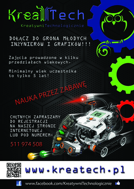 KreaTech (Kreatywni Technologicznie) ZAJĘCIA SEMESTRALNE Z ROBOTYKI 2013/2014