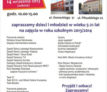 Kultura od kuchni – Dzień Otwarty w MDK Rzeszów