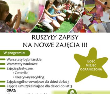 Ruszyły zapisy na zajęcia dla dzieci w klubokawiarni Kawka z mleczkiem