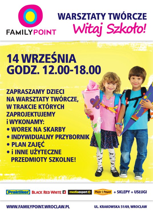 Warsztaty Witaj Szkoło! w Family Point we Wrocławiu