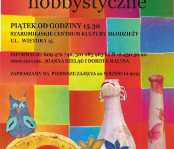 Warsztaty artystyczno-hobbystyczne