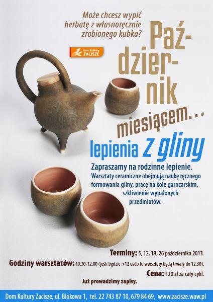 Październik miesiącem… lepienia z gliny