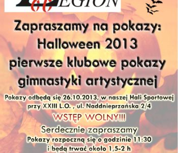 Pierwsze klubowe pokazy gimnastyki artystycznej Halloween 2013